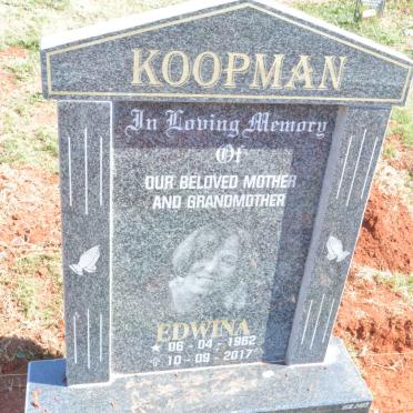KOOPMAN Edwina 1962-2017