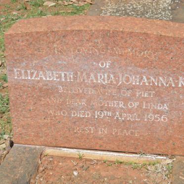 KOK Elizabeth Maria Johanna -1956