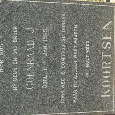 KOORTSEN Coenraad J. -1965