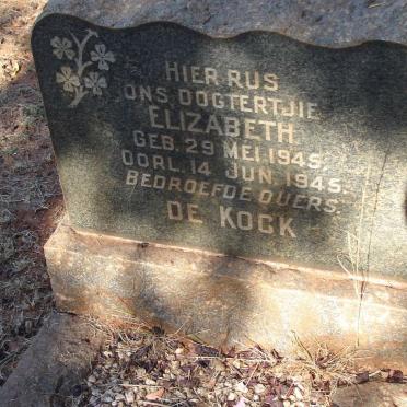 KOCK Elizabeth, de 1945-1945