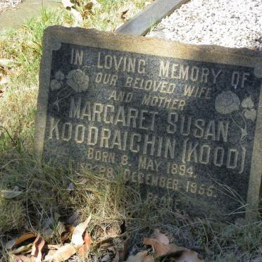 KOODRAICHIN Margaret Susan 1894-1955