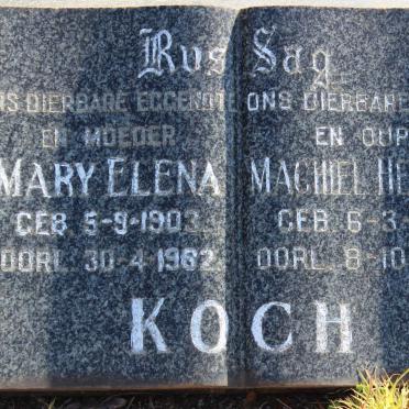 KOCH Machiel Hendrik 1901-1966 &amp; Mary Elena 1903-1962