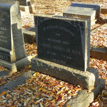 KOCK Gabriel Andries, de 1881-1948