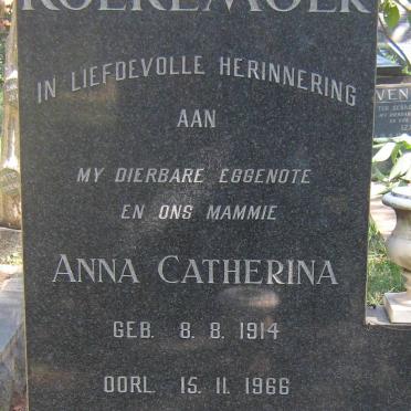 KOEKEMOER Jan Petrus 1913-1973 & Anna Catherina 1914-1966