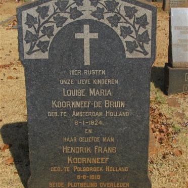KOORNNEEF Hendrik Frans 1919-1948 &amp; Louise Maria DE BRUIN 1924-1948