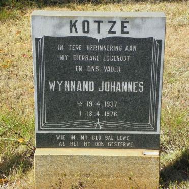 KOTZE Wynand Johannes 1937-1976