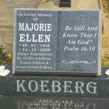 KOEBERG Majorie Ellen 1936-2009