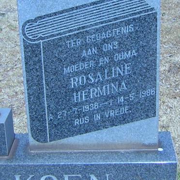 KOEN Rosaline Hermina 1938-1986