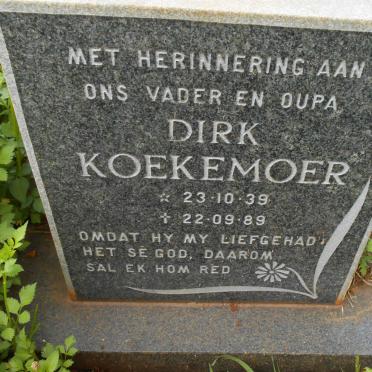 KOEKEMOER Dirk 1939-1989