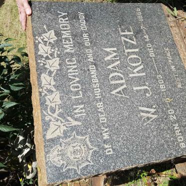 KOTZE Adam W.J. 1903-1955