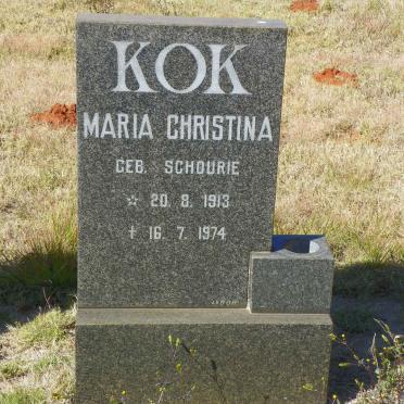 KOK Maria Christina nee SCHOURIE 1913-1974