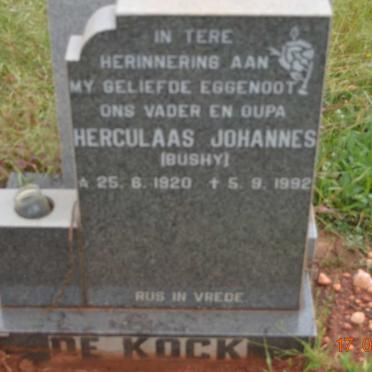 KOCK Herculaas Johannes, de 1920-1992