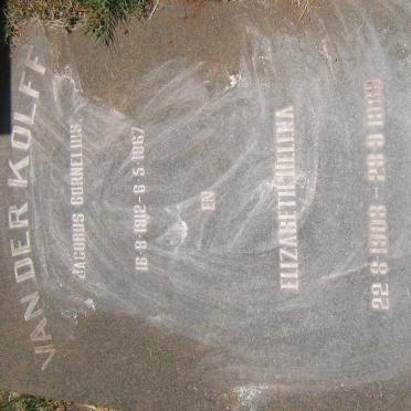 KOLFF Jacobus Cornelius, van der 1912-1967 &amp; Elizabeth Helena 1903-1968