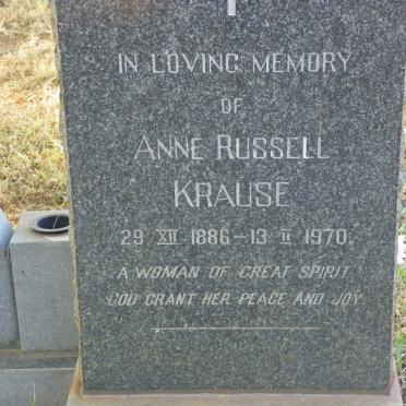 KRAUSE Anne Russell 1886-1970