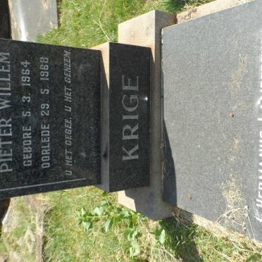 KRIGE Hermanus Lambertus 1932-1973 :: KRIGE Pieter Willem 1964-1968