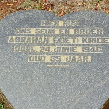 KRIGE Abraham -1946