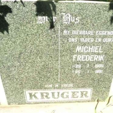 KRUGER Michiel Frederik 1909-1981