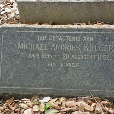 KRUGER Michael Andries 1895-1952