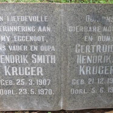KRUGER Hendrik Smith 1907-1970 &amp; Gertruida Hendrika 1914-1978