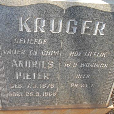 KRUGER Andries Pieter 1878-1968