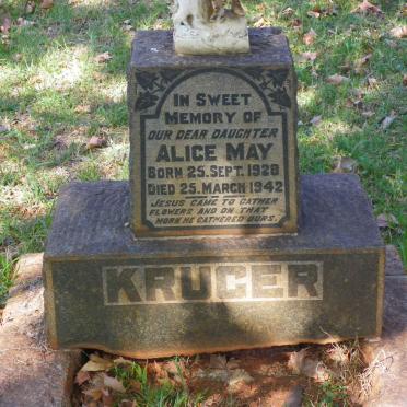 KRUGER Alice May 1928-1942