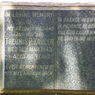 KRUGER Theunis P. -1943