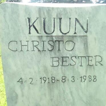 KUUN Christo Bester 1918-1988