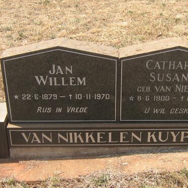 KUYPER Jan Willem, VAN NIKKELEN 1879-1970 &amp; Catharina Susanna VAN NIEKERK 1900-1982