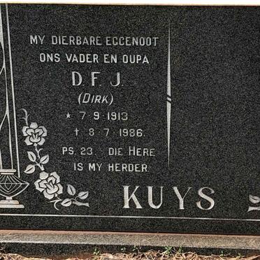KUYS D.F.J. 1913-1986