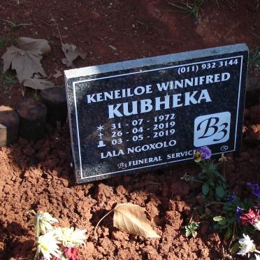 KUBHEKA Keneiloe Winnifred 1972-2019
