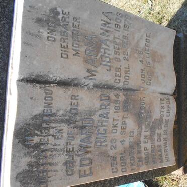 KUUN Edward Richard 1894-1964 &amp; Maria Johanna 1903-1979