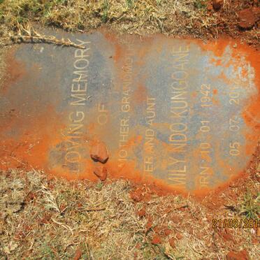 KUNGOANE ?mily Ndo 1942-2012
