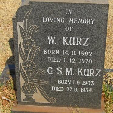 KURZ W. 1892-1970 &amp; G.S.M. 1903-1984