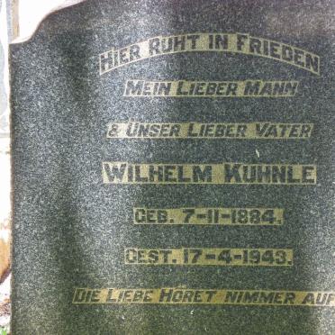 KUHNLE Wilhelm 1884-1943