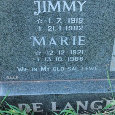 LANGE Jimmy, de 1919-1982 &amp; Marie 1921-1986