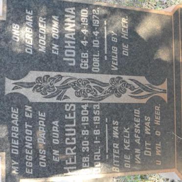 LANG Hercules 1904-1953 &amp; Johanna 1910-1972
