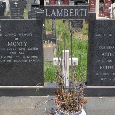 LAMBERTI Agostino 1888-1976 &amp; Edith Ivy 1896-1977 :: LAMBERTI Monty 1918-1998