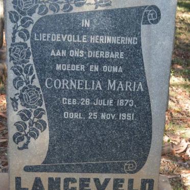 LANGEVELD Cornelia Maria 1873-1951