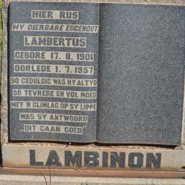 LAMBINON Lambertus 1901-1957