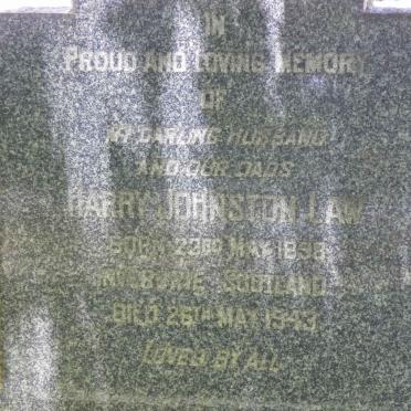 LAW Harry Johnston 1898-1943