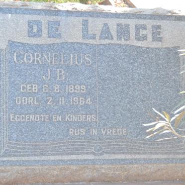 LANGE Cornelius J.B., de 1899-1964