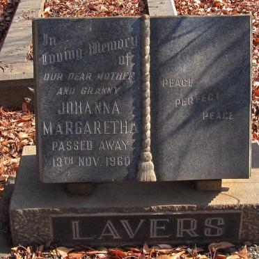 LAVERS Johanna Margaretha -1960