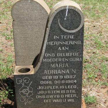 LANGE Maria Adriana N., de 1887-1964