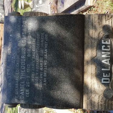 LANGE Daniel Theodorus Lombard, de 1913-1959