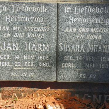 LABUSCHAGNE Jan Harm 1905-1960 &amp; Susara Johanna 1910-1985