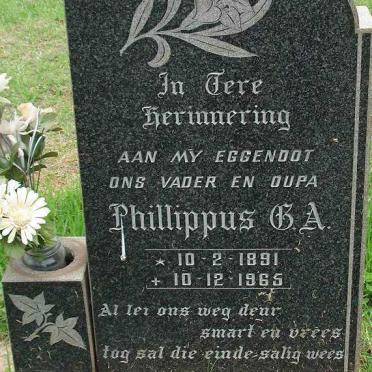 LABUSCHAGNE Phillippus G.A. 1891-1965
