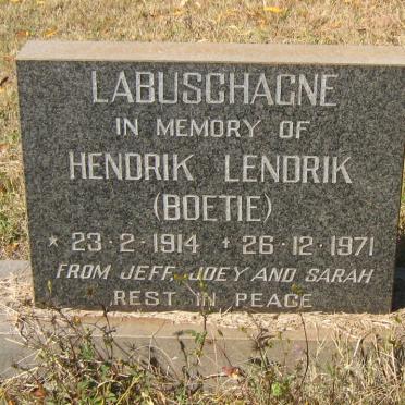 LABUSCHAGNE Hendrik Lendrik 1914-1971