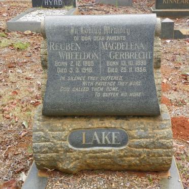 LAKE Reuben Wheeldon 1889-1948 &amp; Magdalena Gerbrecht 1896-1956