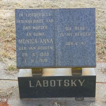 LABOTSKY Monica Anna nee VAN BERGEN 1909-1979