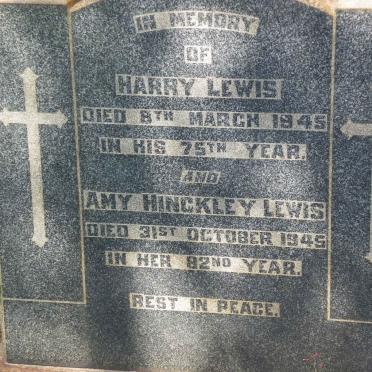 LEWIS Harry -1945 &amp; Amy Hinckley -1945